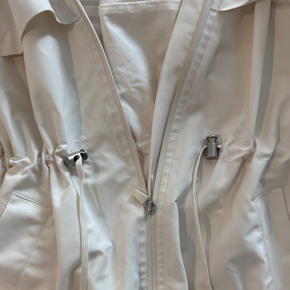 BR STANDARD Cream Hooded Jacket Raincoat sz l - Picture 3 of 8